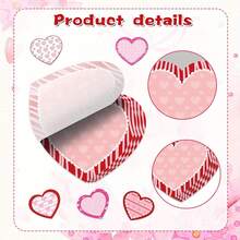 paquete de 6/12 notas adhesivas con corazones rosas y rojos | Notas adhesivas pequeñas de 9.91x8.64 cm para el Día de San Valentín, notas adhesivas mini a granel, notas adhesivas de amor, regalos del Día de San Valentín, hechas de papel - Unitalla - Ver 3