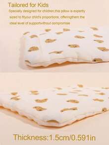1pc Baby Beanbag Pillow, Breathable & Comfortable For 0-12 Months Infants, Lightweight, Absorbent & Anti-Vomiting, With Cartoon Pattern, Suitable For Home, Daycare & Travel - Multicolor - View 4