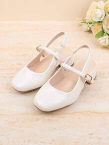 Giày bé gái dự tiệc cưới, tiệc tùng, lễ hội, phù hợp cho bé gái nhỏ và lớn, giày búp bê trắng cổ điển, thoải mái, đa năng, thích hợp cho các dịp trang trọng, cuộc thi sắc đẹp, múa ba lê, giày công chúa, sandal, mùa hè. - trắng - Xem 6