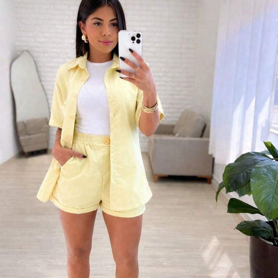 Striped Set - Yellow - View 1