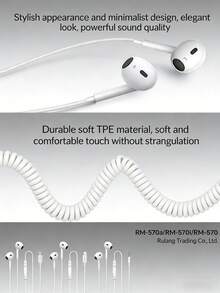 REMAX Trådbundna in-ear-hörlurar kompatibla med Apple iPhone 15/14/13/12/11 och Android-telefoner med typ C. HD-röstsamtal. - Visa 6