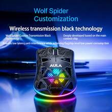 AULA SC620 Wireless Gaming Mouse, Three Modes 2.4GHz/USB-C/BT5.3 Computer Mouse, With 12000 DPI, Gaming Mouse, Programmable Macros, With Quick Fire Button, RGB, Suitable For Mac/Laptop/PC - View 6