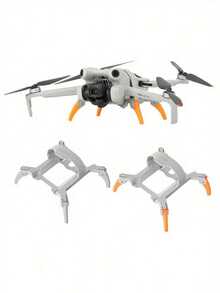 Mini 4 Pro 无人机起落架 - 加高 30 毫米的加长支腿，带防脱落扣，可折叠蜘蛛式设计，可在着陆时保护云台和传感器 - 查看 8