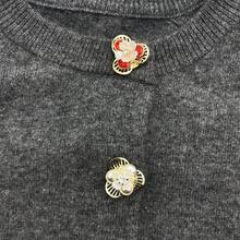 1 chiếc khuy áo sơ mi, khuy cài tay áo hình rùa đính pha lê thời trang, phụ kiện áo sơ mi. - Trắng - Xem 7