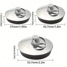 3 Sizes Universal Stainless Steel Faucet Splash Guard, Suitable For Bathtub, Kitchen And Bathroom, With Splash Ring - Silver - View 2