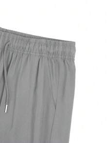 1 chiếc quần thể thao nam ống đứng rộng rãi, thoải mái, thích hợp cho mùa xuân/thu, thời trang, đa năng, phù hợp đi làm, chạy bộ, leo núi, tập thể dục, tập luyện thể thao. - Màu Xám nhạt - Xem 5