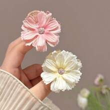 3个小花朵发夹，后脑勺半扎发夹 - 彩色 - 查看 7