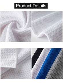 1pc Personalized Golf Towel, Customized Letter Pattern Golf Towel, Golf Gift, Customized Sports Towel, High Quality Quick Dry Golf Elements, Floral Name Golf Towel, With Hook, Personalized Golf Gift For Dad, Best Gift For Men, Father's Day Gift - Multicolor - View 7