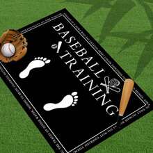 1pc Entrance Floor Mat, Foot And Paw Footprint Pattern Mat, Polyester Wear-Resistant And Durable Floor Mat, Indoor Outdoor Entrance Floor Doormat Quick Dry Kitchen Mat Laundry Room Restroom Foot Mat Natural Durable - C - View 8