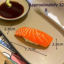 1个最新潮流PVC逼真日式三文鱼寿司仿真食物模型挤压玩具 - 完美礼物 - 生日礼物 - 理想礼物 - 惊喜礼物 - 节日礼物 - 季节性礼物 - 万圣节礼物 - 圣诞节礼物 - 游戏爱好者优雅礼物 - 礼物 - 复活节礼物 - 彩色 - 查看 7