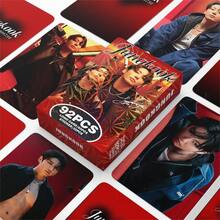 1pc Squishy In Stock 92pcs Photocards, Celebrity Stickers, Double-Sided LOMO Cards, Festival Gift Cards - Multicolor - View 2