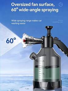 浇水瓶洗车泡沫专用洗车液水蜡增压家用高压水枪喷嘴水壶，气动洗车泡沫喷雾器手持式3升家用浇水壶扇形高压透明泡沫型 - 3公升 - 查看 1