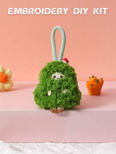 Bộ dụng cụ thêu dây treo dành cho người mới bắt đầu, họa tiết dễ thương mang ý nghĩa tốt lành, 1 bộ bao gồm 1 vải thêu + 1 khung thêu + 2 kim thêu + 1 bộ chỉ màu + 1 hướng dẫn bằng tiếng Anh + 1 phụ kiện dây treo, có thể dùng làm phụ kiện trang trí.