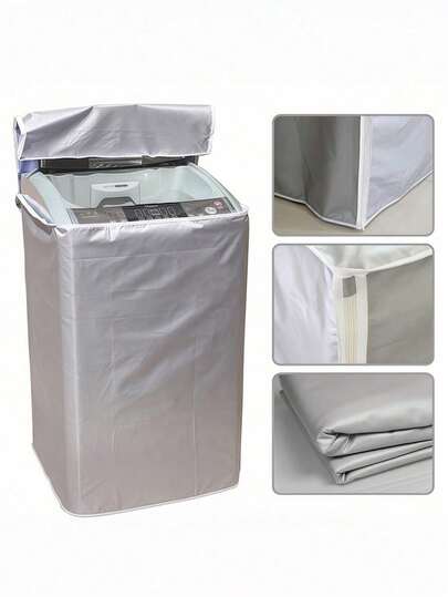 Vỏ bọc máy giặt chống thấm nước, chống bụi và nắng, có nắp mở phía trên, chất liệu vải bền và có thể tái sử dụng, thích hợp sử dụng trong nhà và ngoài trời, phù hợp với hầu hết các máy giặt có nắp mở phía trên, chống tia UV và chống mưa, thích hợp cho ban công, phòng tắm và các thiết bị giặt ủi.