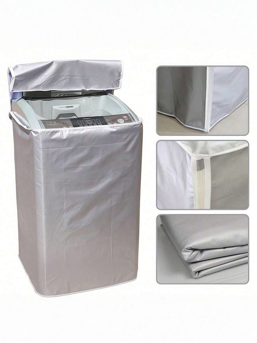 Penutup Mesin Cuci Tahan Air, Penutup Pelindung Kain Tahan Debu & Sinar Matahari yang Dapat Digunakan Kembali untuk Mesin Cuci/Pengering Muat Depan, Dalam & Luar Ruangan, Cocok untuk Sebagian Besar Mesin Cuci Muat Atas, Tahan UV & Hujan, Penutup Mesin Cuci untuk Balkon & Kamar Mandi - MultiWarna - View 1