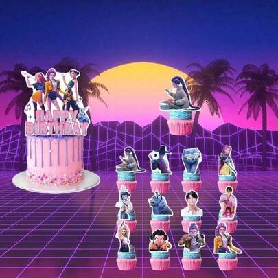 Hasbro 13 Parça Çizgi Film Temalı Pasta Süsü - Aile Toplantıları, Doğum Günü Partileri ve Günlük Kullanım İçin Uygundur