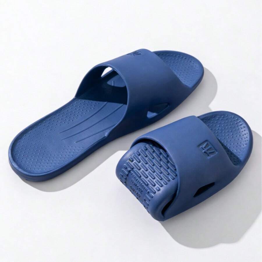 Chanclas de verano de EVA para el hogar y viajes, suela delgada cómoda para pareja, sandalias ligeras y de secado rápido antideslizantes para el baño (se sugiere pedir una talla talla grande)