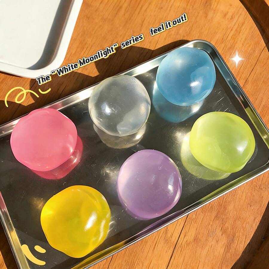 1个2026新款透明椰子油挤压玩具 - 月光高透明椰子油慢回弹减压玩具，史迪奇玩具，旅行玩具，课堂减压玩具，迷你小玩意，洗澡玩具，圣诞文具，生日/圣诞节/万圣节礼物