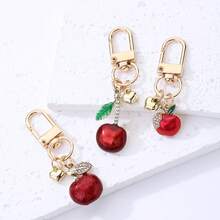 Red Apple Bag Charms, Apple And Cherry Enamel Pendants, Bag Keyrings And Handbag Accessories – Perfect Gifts For Mother's Day This Spring - Multicolor - View 5