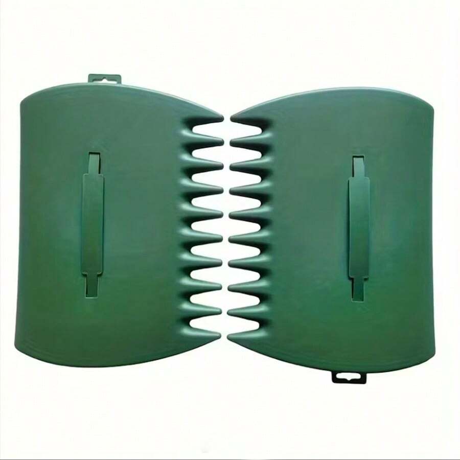 2 件装耐用落叶铲 - 大型塑料手耙，用于收集落叶、草屑和杂物 - 园艺手工具套装