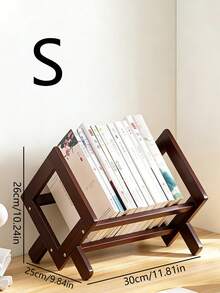 1 chiếc kệ sách mini sáng tạo, giá để sách để bàn, giá đỡ sách đơn giản, kệ lưu trữ và sắp xếp sách. - Xem 4