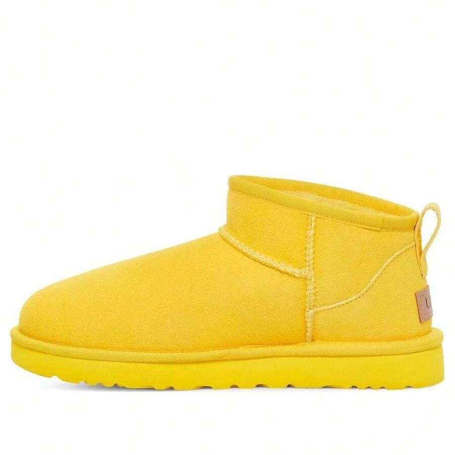 (WMNS) UGG Classic Ultra Mini Boot 'Canary Yellow' - Yellow - View 1
