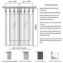 2 tấm rèm voan mỏng nhẹ màu trắng - Trang trí cửa sổ thanh lịch cho phòng ngủ, phòng khách, nhà bếp - 2pcs - Xem 8