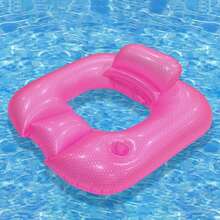 1个方形珍珠充气浮垫 - 适合泳池派对道具 - 夏季泳池休闲充气浮垫游泳配件 - 珠光 - 查看 7