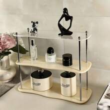 1pc Cosmetics Storage Rack, Powder Eyeshadow Lipstick Storage Rack, Vanity Makeup Storage Box, Perfect For Displaying Perfumes And Organizing Desk Accessories,Makeup Bag,Travel Essential - Multicolor - View 13