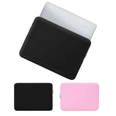 Laptop Sleeve Case Protective Soft Padded Zipper Cover Carrying Computer Bag Compatible With 11.6/12.5/13.3/14/15.4/15.6 Inch Notebook Chromebook Tablet Ultrabook
