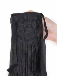 14in Synthetic Fiber Drawstring Ponytail Clip-On Wig, Suitable For Women To Wear On Christmas And Halloween - Multicolor - View 4