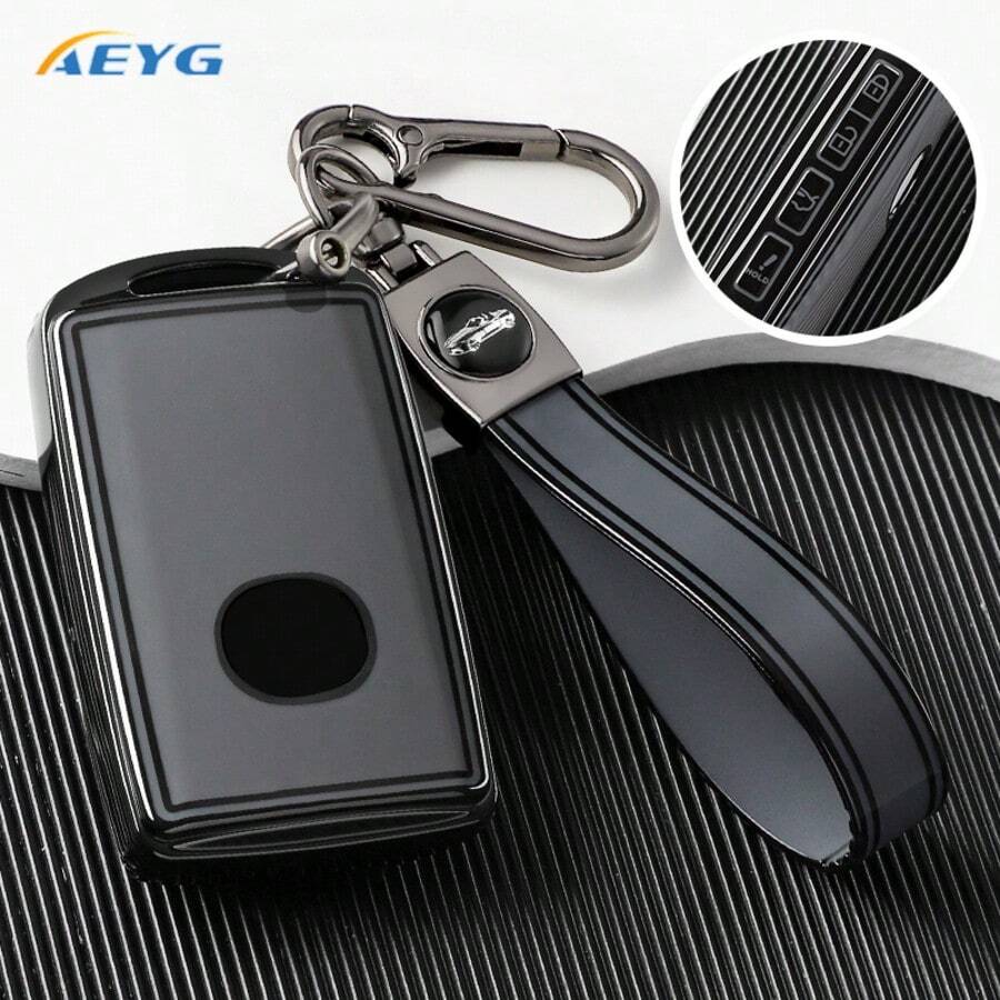 3/4 Button Soft TPU Key Fob Cover Compatible With 2025 2026 CX-5 CX-30 CX-50 CX70 CX90 3 6 CX-9 MX-5 Miata - B - View 1