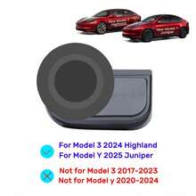 Giá đỡ điện thoại từ tính cho ô tô (Chỉ dành cho xe tay lái bên trái) Tương thích với Highland 2024 2025, Model Y Juniper 2025 2026, Giá đỡ điện thoại cho Model Y/3 Additions 2025 - Dành cho  24-26 & Y 25-26 - Xem 7