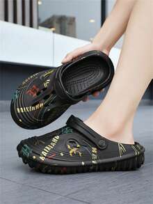 Men's New Summer Slippers Casual Sports Soft Bottom Beach Sandals - Black - View 4