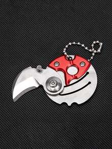 1pc Men's Outdoor Mini Folding Knife Keychain, Multi-Functional Portable Pocket Knife For Camping, Hunting, Backpack Decoration, Car Key Chain, DIY Accessory, Boyfriend Birthday Gift - Multicolor - View 13