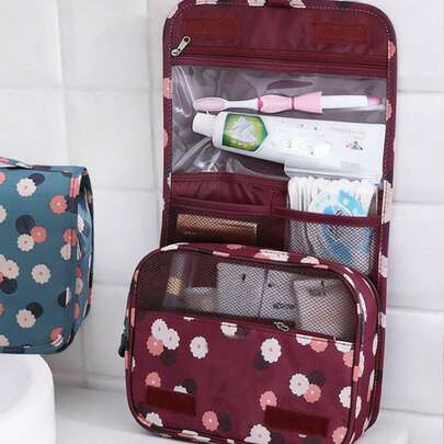 1 túi đựng mỹ phẩm du lịch đa năng, túi treo đựng mỹ phẩm, dung tích lớn, di động, unisex, chống thấm nước, đựng cọ trang điểm, phụ kiện đi biển, đồ dùng cần thiết cho kỳ nghỉ, đồ dùng học tập, đồ dùng du lịch, đồ dùng cho nữ, đồ dùng ký túc xá, đồ dùng không thể thiếu khi đi du thuyền, đồ dùng thiết yếu cho ký túc xá, quà tặng cho mẹ, quà sinh nhật