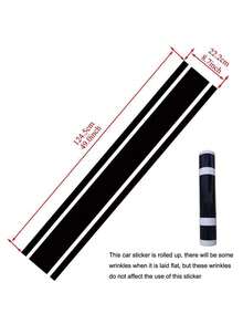 Tem dán xe hơi, tem dán sọc trên nắp ca-pô và thân xe, tem dán sọc xe đua, phụ kiện ngoại thất xe hơi. - Nhãn dán dài - Xem 8