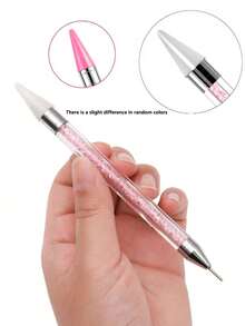 Crystal Handle Rhinestone Picker Tool, Double-Ended Dotting Pen, Suitable For Nail Art And Jewelry Setting - Multicolor - View 8