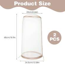 2 chiếc mũ bảo vệ tóc giả, dùng để bảo vệ đầu ma-nơ-canh đội tóc giả khỏi bụi bẩn. - Xem 4