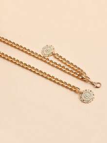 Customized Letter Waist Chain For Women,Single-Layer Body Chain,Custom Name Body Chain Waist Chain,Personalized Name Chain, Suitable For Party Wear - Gold - View 5