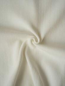 女士针织短袖开衫，泡泡袖V领优雅针织上衣，夏季白色 - 白色 - 查看 9