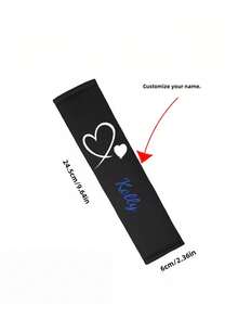 1 Piece Of Customizable Name, Car Seatbelt Shoulder Cushion, Soft And Comfortable Protective Cover, Ergonomically Designed To Enhance Driving Experience, Suitable For Most Car Models, Soft And Comfortable Car Seatbelt Shoulder Protection - Multicolor - View 7