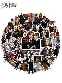 Harry Potter offiziell lizenzierte Scrapbooking Vinyl Aufkleber Dekorative Aufkleber Pack Anime Charakter wasserfeste Aufkleber Rückstandsfrei Aufkleber Leicht ablösbar Aufkleber Schreibwaren Severus Snape Voldemort 50 Stück Warner Bros lustige Aufkleber Kindle Sammelalbum Zubehör Laptop Aufkleber - A - Übersicht 6