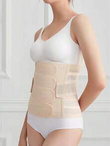 4pcs Women's Breathable Waist Trimmer Belt Slimming Waist Shaper - Apricot - View 5
