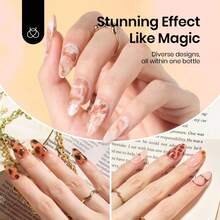 Beetles Top Coat Base Gel & Nail Glue Set-3Pcs No Wipe Top Coat Gel Nail Polish & Base Coat With 9 In 1 Nail Glue Shine Effect Long Lasting Soak Off Uv Light Lamp Diy Nail Gifts For Women & Girls - 2PCS 15ML Clear Uv Led Blooming - 查看 2