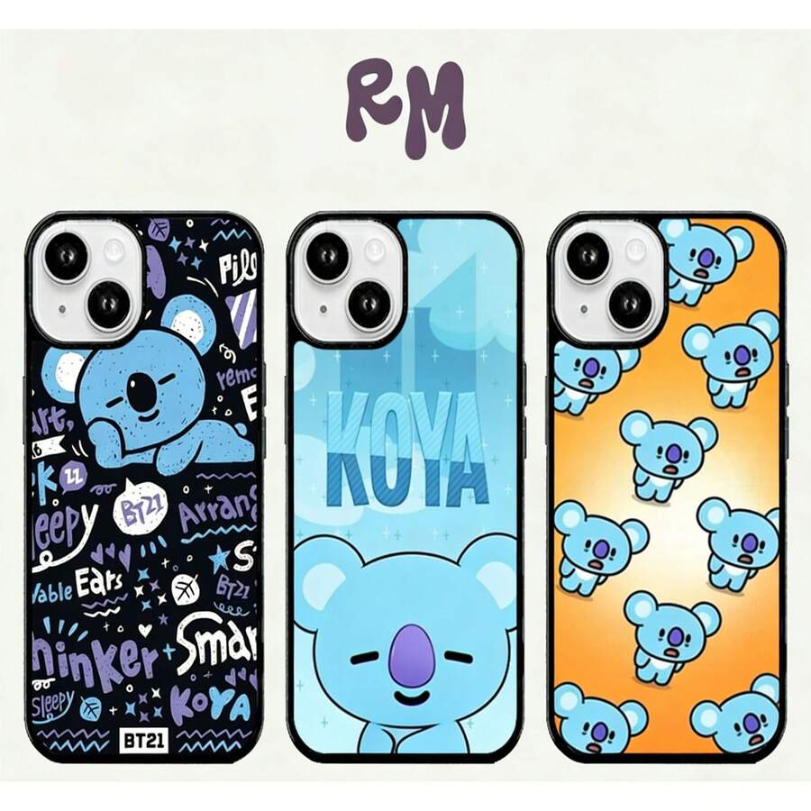 Producto de merchandising de grupos de K-pop, personaje de dibujos animados, perezoso, RM - grupo de chicos coreanos - B-, personaje de dibujos animados genial y único, funda de teléfono de anime japonés - funda de teléfono adecuada para Apple 11, 12, 13, 14, 15, 16, 17, envío local, un artículo imprescindible para hombres con estilo, funda de teléfono de moda popular. - 2 - Ver 1