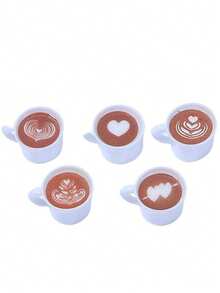 10/50 chiếc mặt dây chuyền hình cốc cà phê mini thiết kế Latte nghệ thuật, chất liệu nhựa, dùng để làm đồ trang sức và thủ công DIY. - 50 CÁI - Xem 6