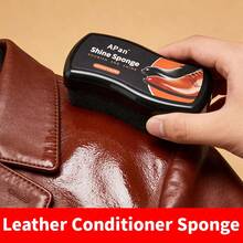 亮泽海绵，速效鞋油，适用于皮革靴子、包包和沙发，滋养并提亮皮革。 - 查看 8