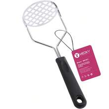 Meoky 1 cái dụng cụ ép đa năng bằng thép không gỉ - Dùng để ép khoai tây, rau củ, tỏi và nước ép | Dụng cụ nhà bếp cầm tay hiệu quả - màu đen - Xem 11