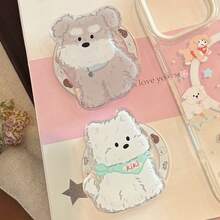 可爱卡通小狗造型 MagSafe 磁性手机支架，强力吸附，独具特色 - 彩色 - 查看 5